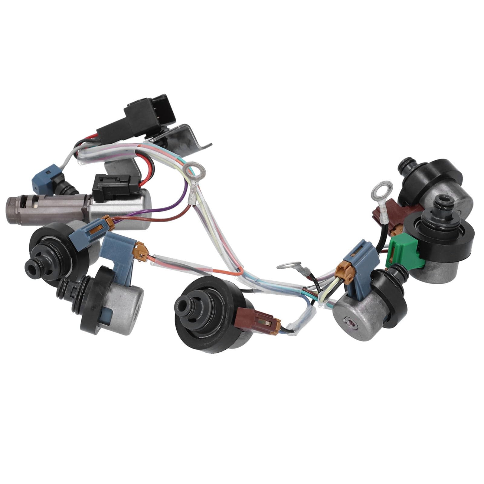 Zawór elektromagnetyczny skrzyni biegów 4EAT z wiązką przewodów, pasuje do Subaru, pasuje do Imprezy, pasuje do samochodu Forester. Zawory elektromagnetyczne Zawór Sterujący Skrzyni