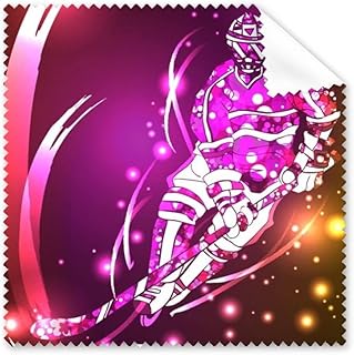 Sport Skiing Ice Hockey Cartoon Illustration Cleaning Cloth Phone Screen Glasses Cleaner 5pcs