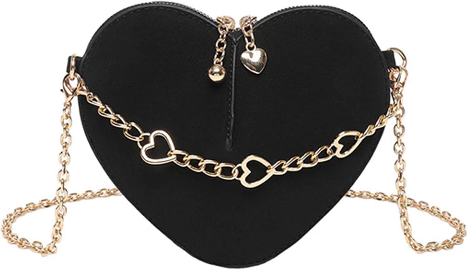Evening Bag for Women, Silver Purse Heart Shaped Purse Crossbody Bags Shoulder Handbag for Formal