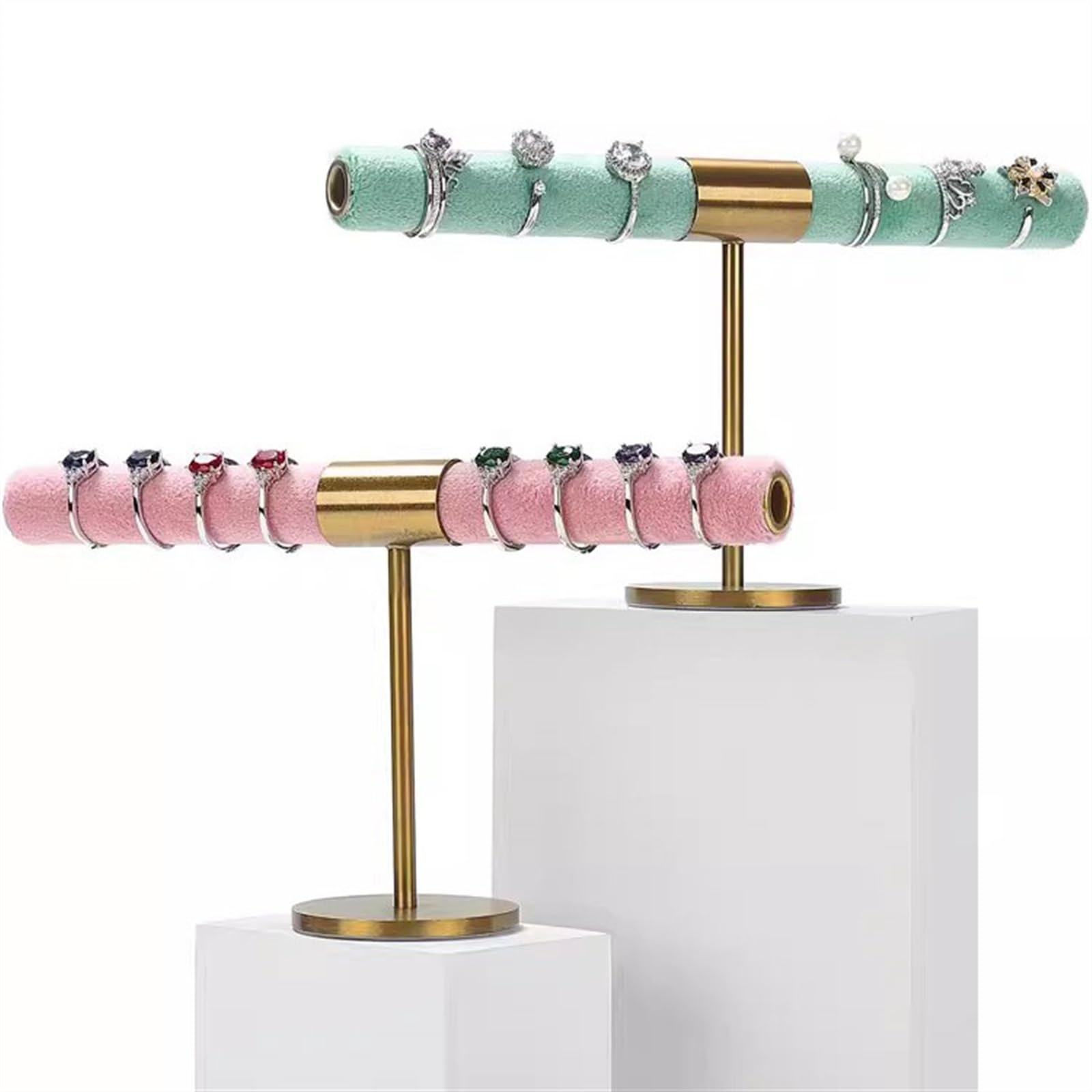biżuterię T Shape Ring Display Holders Jewelry Organizer