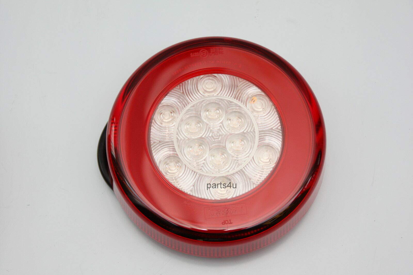 1 coppia di luci a LED da 12 V/24 V, rotonde, fanali posteriori, luce del freno