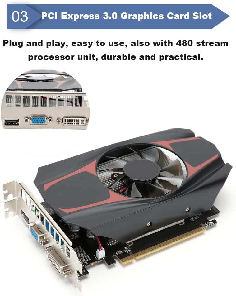 Schede grafiche video per giochi HD7670 da 1 GB, scheda video con display portatile, componenti per computer DDR5 a 128 bit a basso consumo Schede grafiche video per giochi HD7670 da 1 GB, scheda video con display portatile, componenti per computer DDR5 a 128 bit a basso consumo