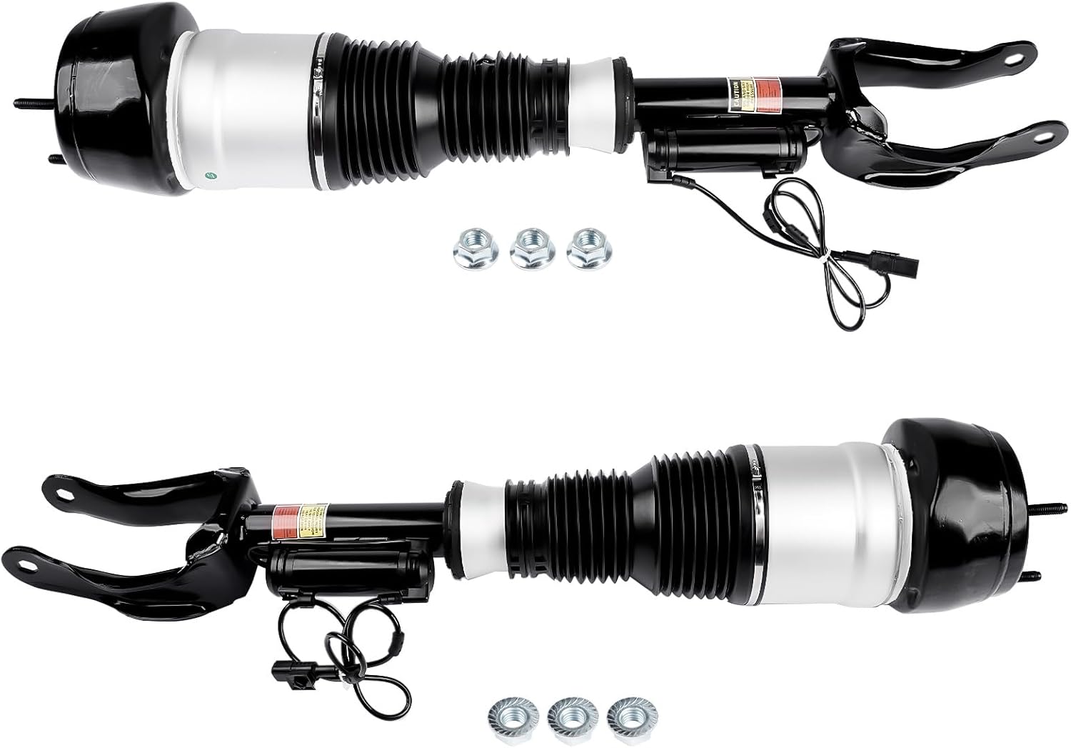 GELUOXI Pair Front Air Suspension Shock Struts with ADS Replacement for Mercedes M GL-Class W166 X166 GL ML 350 450 500 550 63 AMG ‎1663206713 1663206813