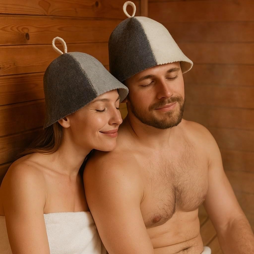 Premium Sauna Hat – 100% Natural Wool, Handmade Sauna Headwear for Men and Women – Eco-Friendly, Breathable - Image 7
