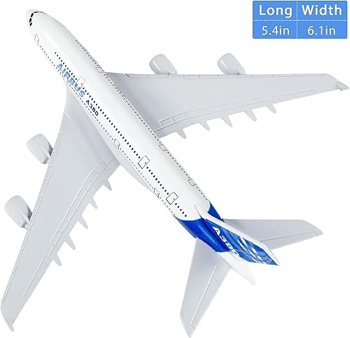 Miniatura 5 de Modelo de avión 1:400 Die Cast Airplanes Modelo Lufthansa 380 Modelo de aleación Modelo de avión de metal para regalo de cumpleaños