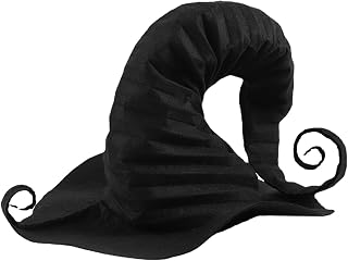 2025 - Sombrero de bruja rizado para hombre y mujer, color sólido, sombrero de vaquero