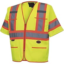 Pioneer Hi Vis Sleeved Safety Vest For Men & Women - Class 3 - Reflective Tape, Breathable - Pockets - Yellow/Green