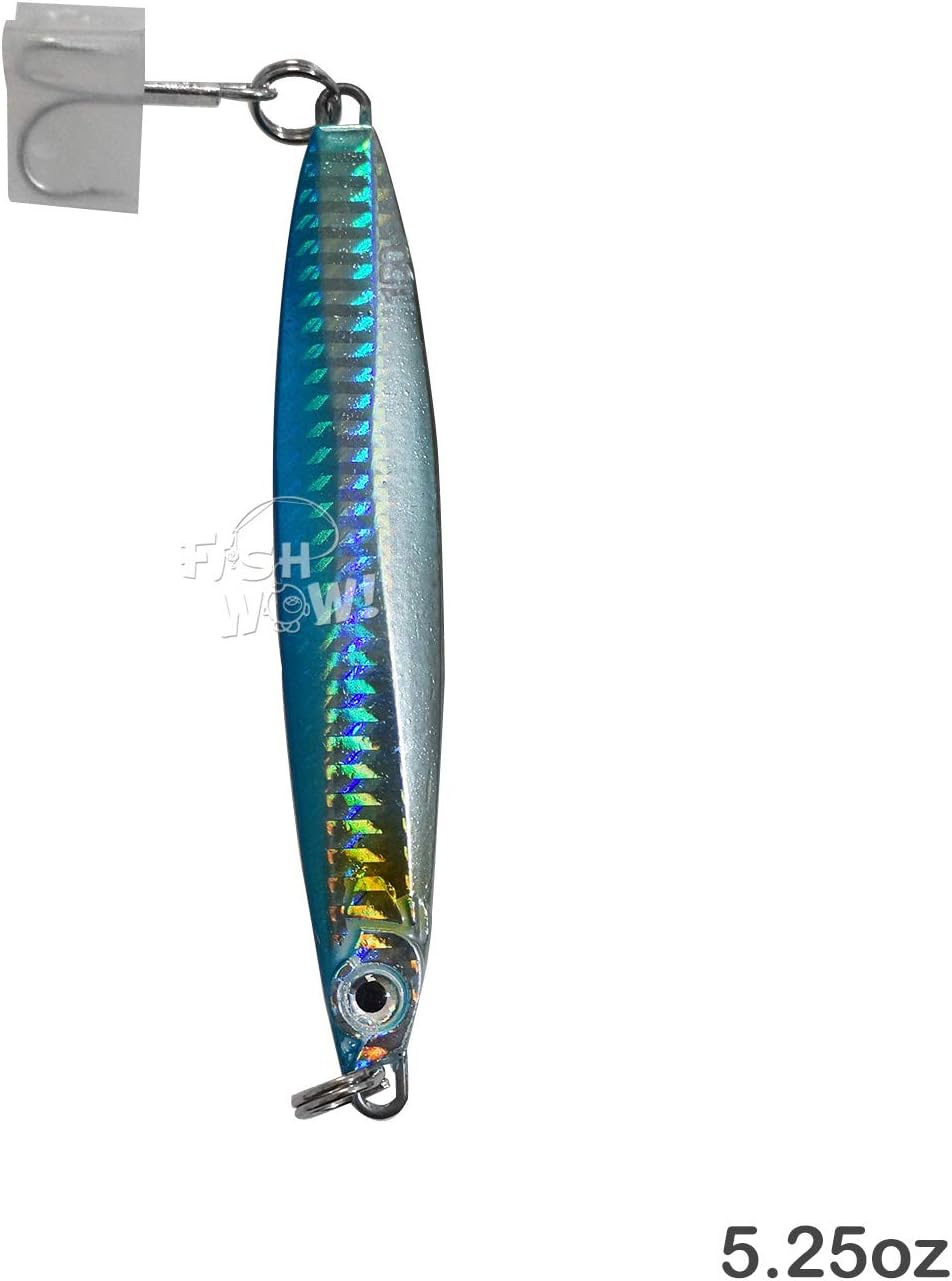 5pcs 5.25oz Colt Sniper jigs 150g coltsniper jig with a 3561D-DT MUSTAD 3X Strong Forge High Carbon Steel Treble Hook - 5 Colors Set