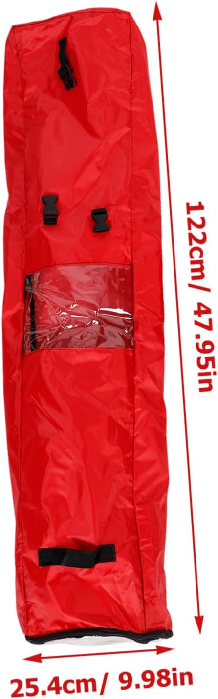 Levemolo Present Organizer Bag Christmas Wrapping Paper Storage Oxford Fabric Pouch Handles for Festive Occasions