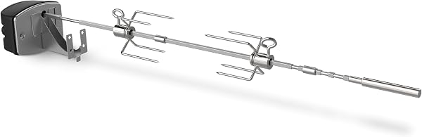 Weber Spirit & Pellet Rotisserie – Heavy‑Duty Electric Motor, Stainless Steel Shaft & Forks, Fits Spirit Gas Grills