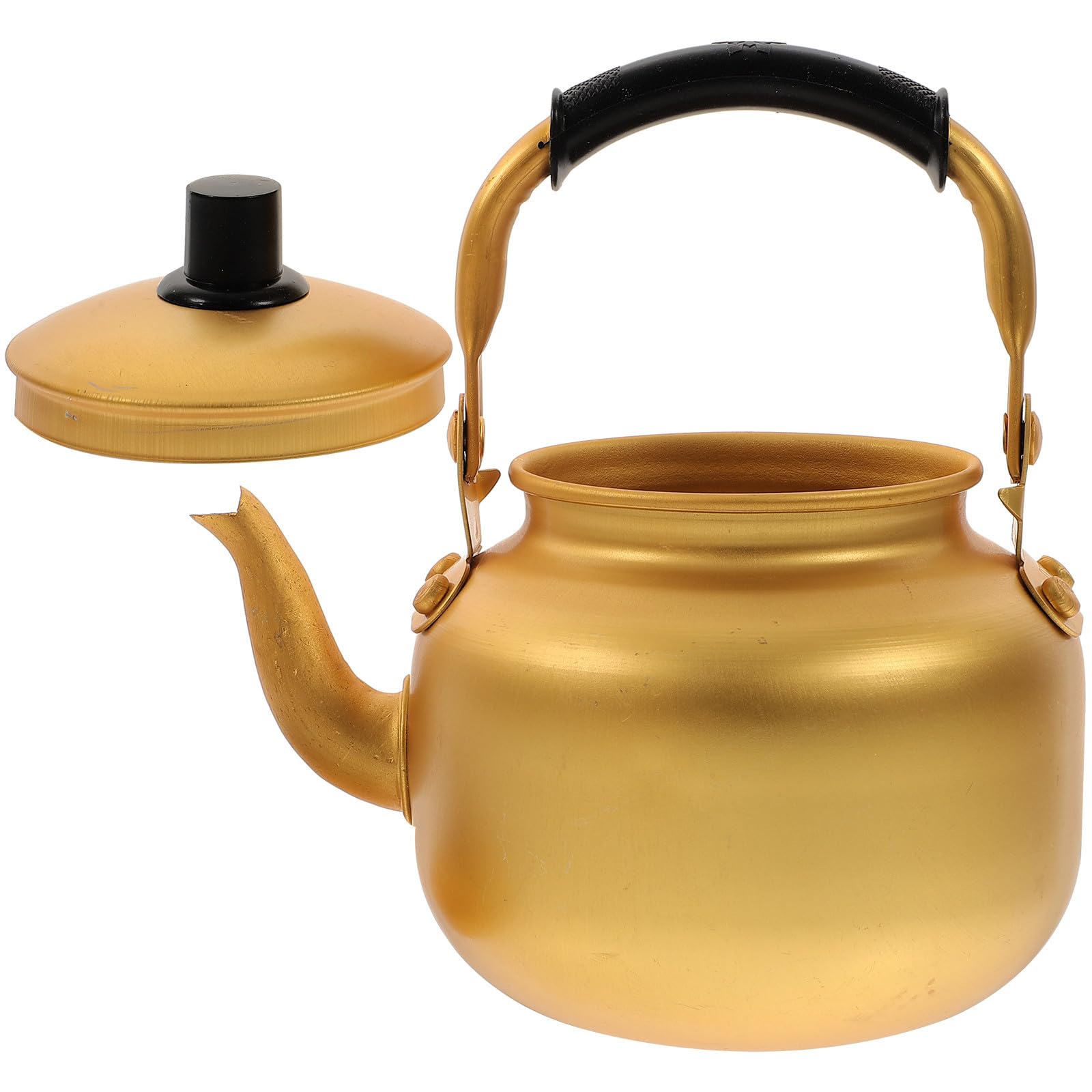 Hervidor de agua de 1l de aluminio para cocina con asa aislante