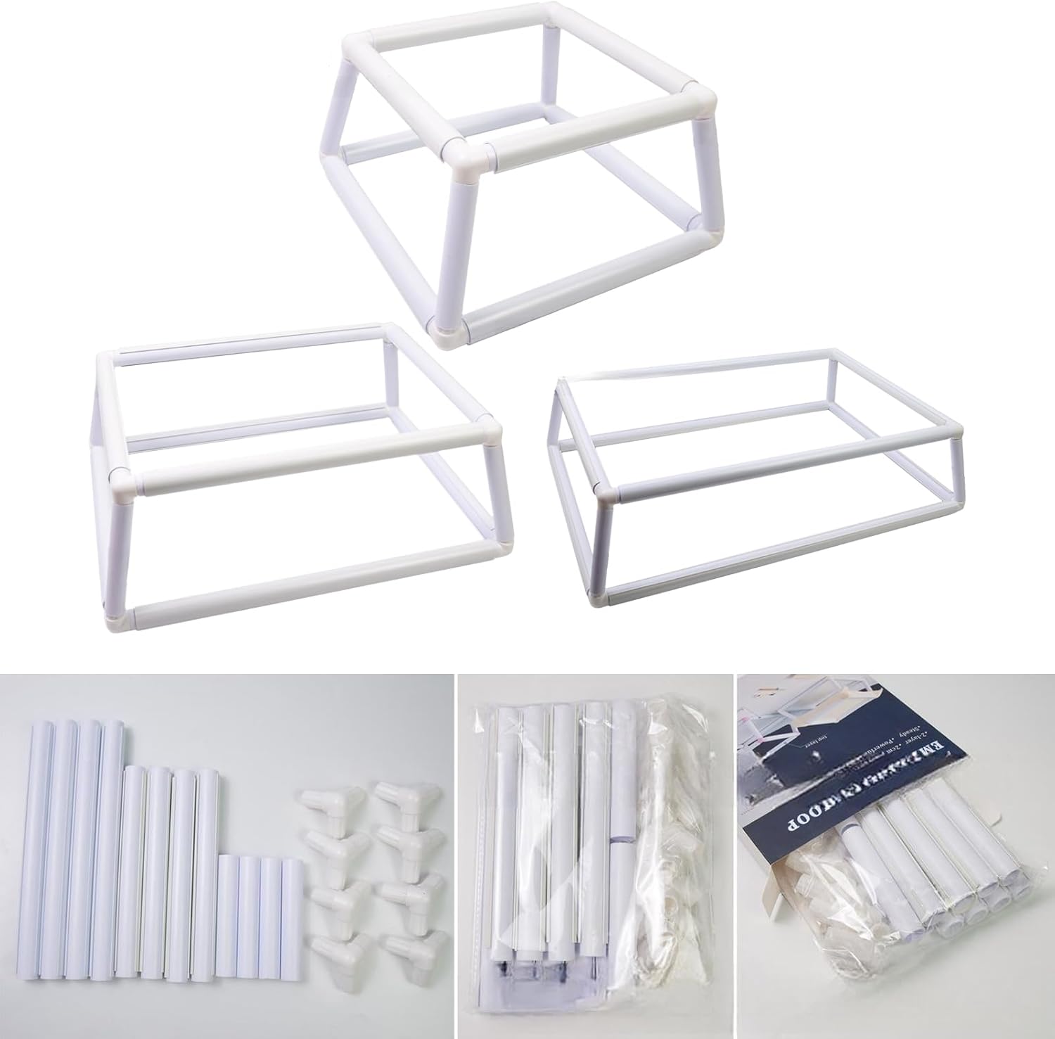 正方形の刺繍クリップフープ二重層ステッチクリップフープステッチクリップフレーム刺繍ディスプレイステッチ用のフレーム