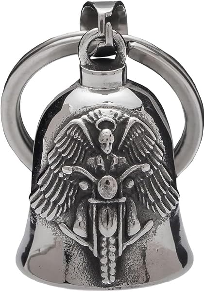 Campana Moto Amuleto | Campana Guardian Moto | Regalos Duraderos De Accesorios De Motocicleta | Amuleto de Protección y Buena Suerte - 1