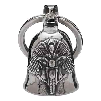 Clochette Guardian Moto IOURVYA | Acier Inoxydable | Forme Ange | Protection