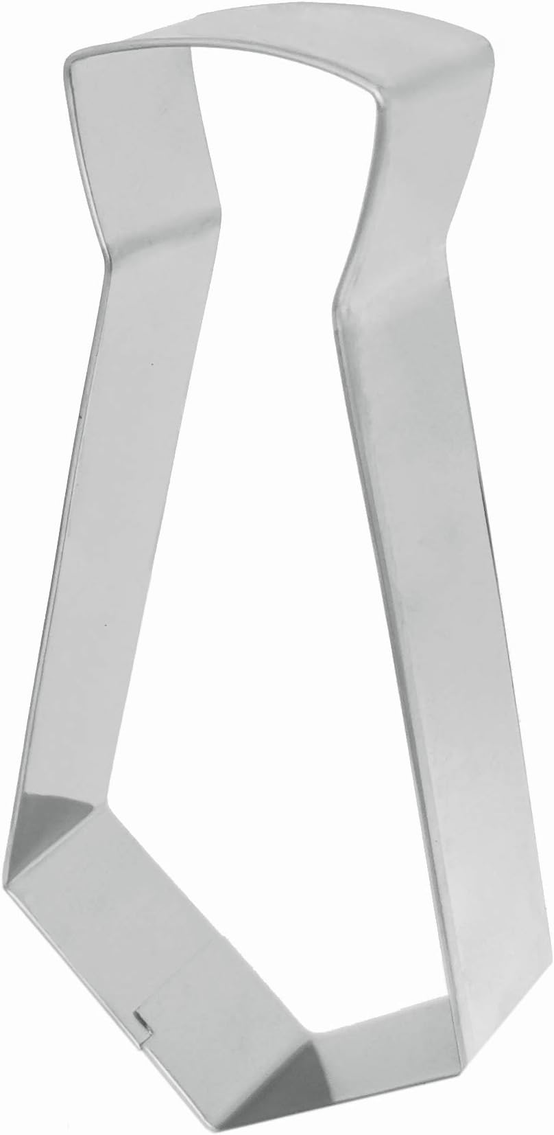 Antallcky Tie Cookie Cutter,5.7x2.8x1 Inch,Tie Shaped Stainless Steel Biscuit Molds Fondant Cookie Cutter Set Pastry Mold
