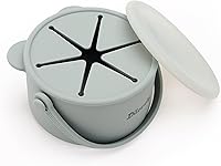 Vista 14 de Vasos de aperitivos para niños pequeños, recipientes de aperitivos para bebés, tazas de silicona para bocadillos para niños pequeños, sin derrames