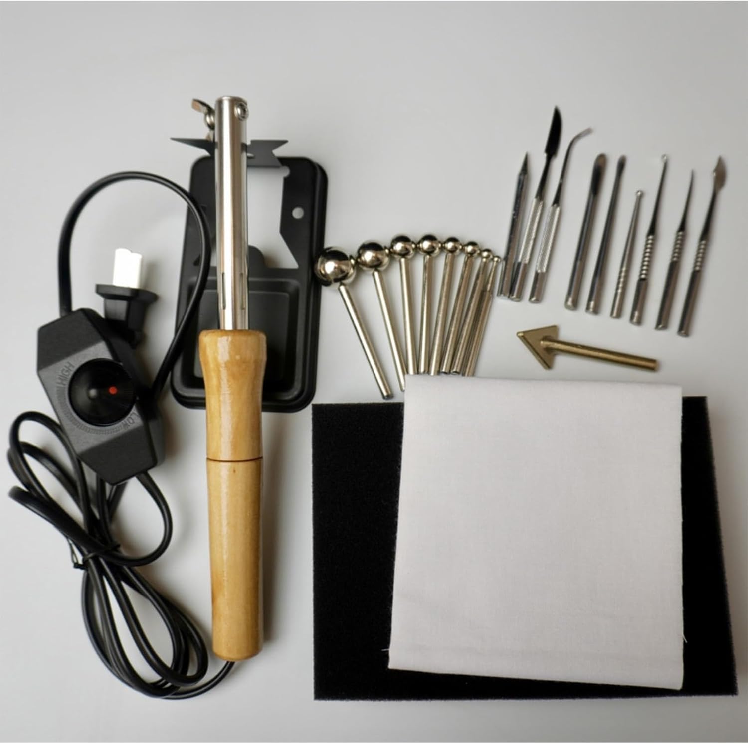 Cloth Flower Petal Shaping Tools, Flower Making Kit, Fabric Flower Making Tools, Electric Flower Soldering Iron