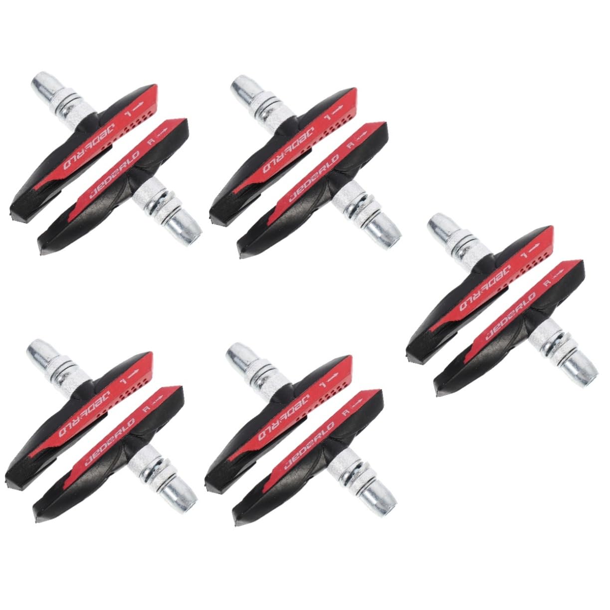 Kisangel 5paires Plaquettes De Frein De Vélo Silencieuses Plaquettes De Frein pour Vélo De Route Et VTT Compatibles Et Résistantes Installation Facile