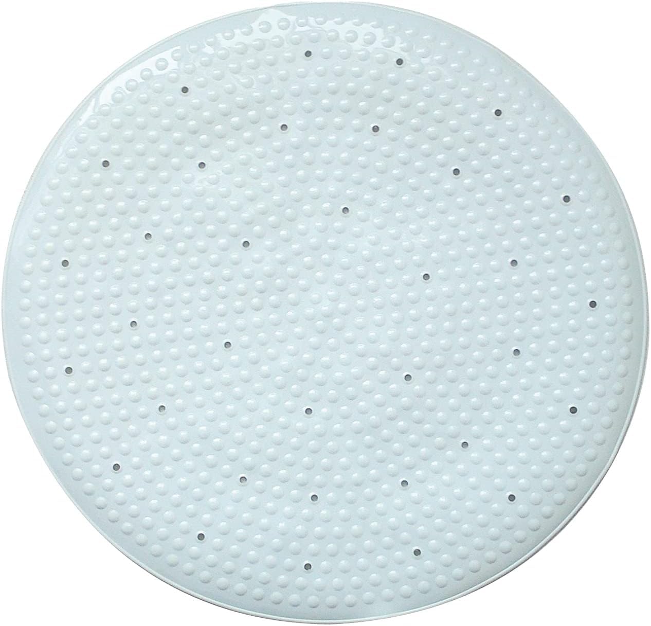 Lexicon Select White Extra Grip Suction Nonslip Corner Round Quadrant Shower Mat Disability