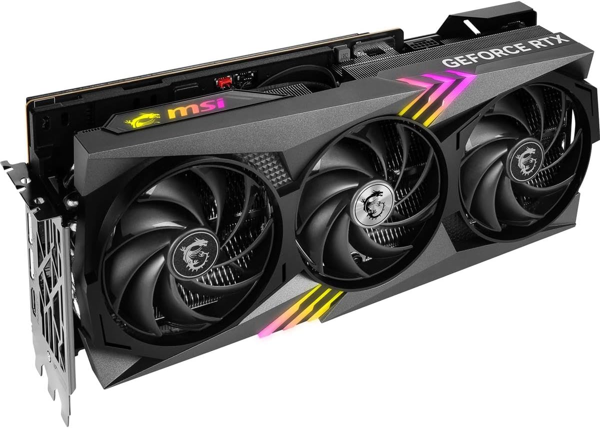 MSI Gaming GeForce RTX 4090, 24GB GDRR6X, 384-Bit, Boost Clock: 2595 MHz, HDMI/DP Nvlink Tri-Frozr 3 Ada Lovelace Architecture OC Graphics Card (RTX 4090 Gaming X Trio 24G)