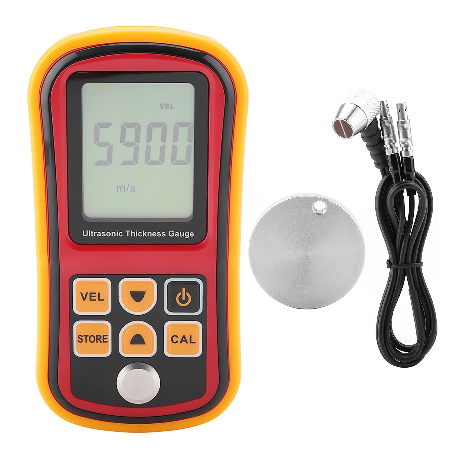 Spessimetro Ad Ultrasuoni, Spessimetro Digitale con Display LCD, Strumento di Misurazione dello Spessore Ad Ultrasuoni, Campo di Misurazione della Calibrazione Automatica 1,2