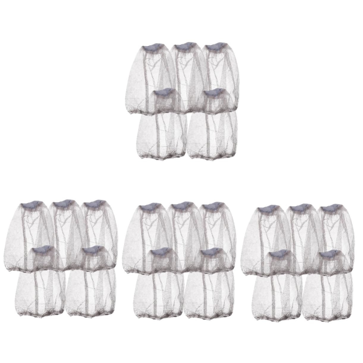 Milisten 4 Ensembles Chapeau Insectes avec Moustiquaire Lot de Filets De Tête Portables pour Camping Et Randonnée Couleur Grise Et Respirant 5 Pièces * 4