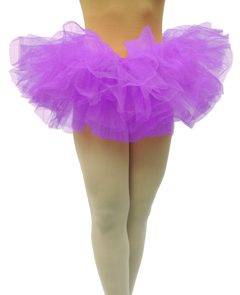Dancina Adult Organza Cosplay Tutu 5 Layer Skirt; Short Poofy 10" Length