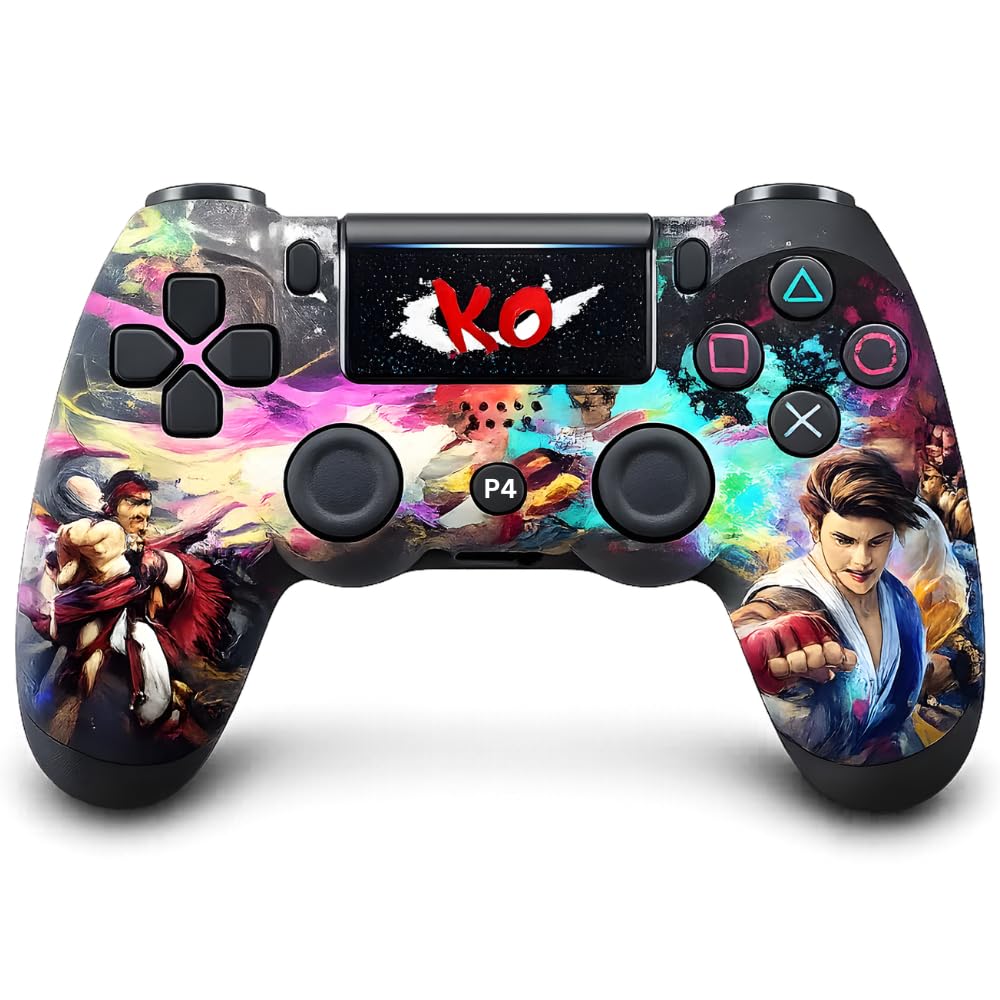 Maizic Smarthome Funetic Fighting Game Themed Wireless Bluetooth P4 Controller | Dual Vibration, Turbo | Type-C Fast Charging, 10Hr Battery | Compatible with PS4/Pro/Slim, PC & Smartphones-picture-28