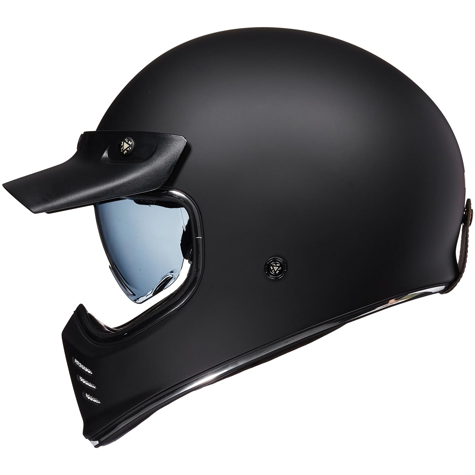 ILM Vintage Motorradhelm Männer Frauen Innenvisier Kompatibel für ATV Cruiser Scooter ECE22.06 Z502
