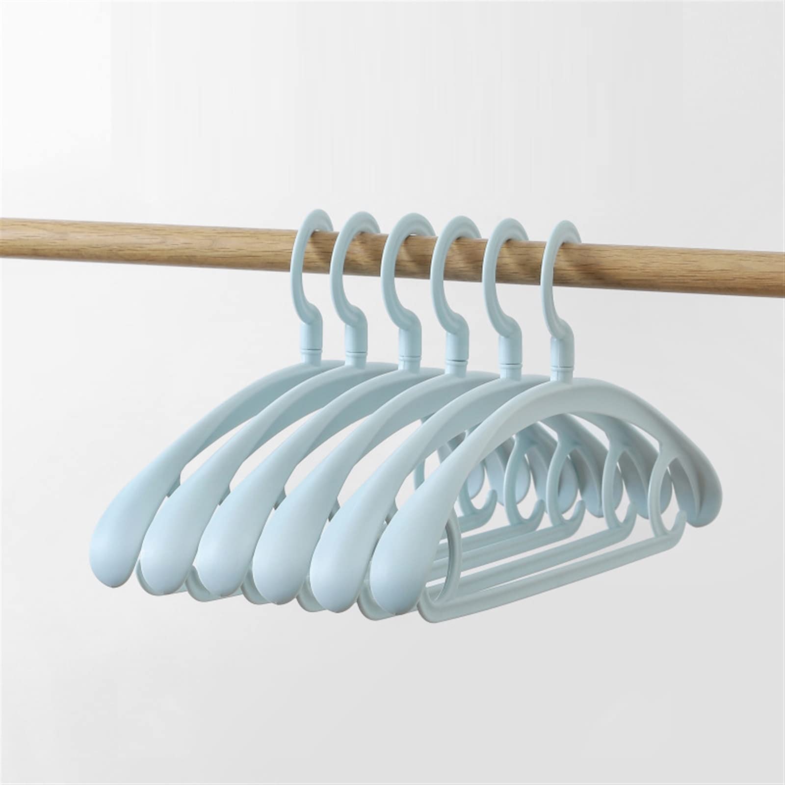 NGDFGR 5/10Pcs Hangers For Kids Clothes Drying Rack Seamless Children Adult Coat Rack Wide Side Storage Hangers Closet Organizer Hanger Skirt Hangers (H 5Pcs),H-5PCS