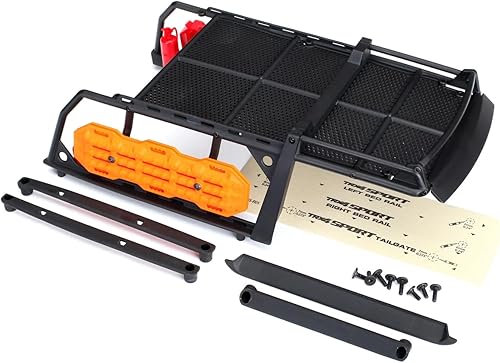 Traxxas 8120X Expedition - Estante de techo con tablas de tracción, pala, hacha, gato, extintor de incendios, latas de combustible, accesorios de
