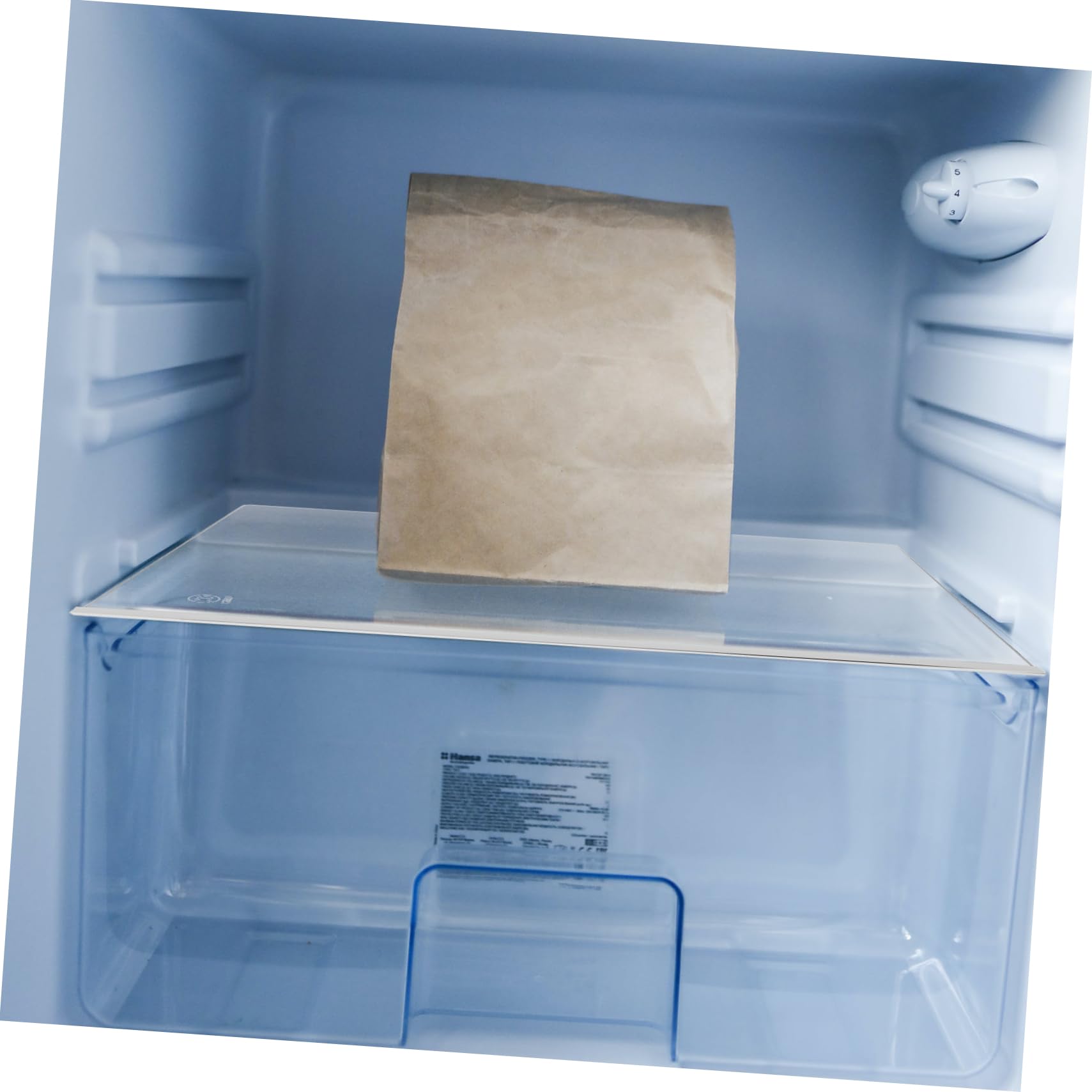UKCOCO 1 Separador De Cristal Para Refrigerador, Estante Divisoria De Nevera, Organizador, Soporte Resistente y Fácil De Limpiar, Adecuado Para Cocina