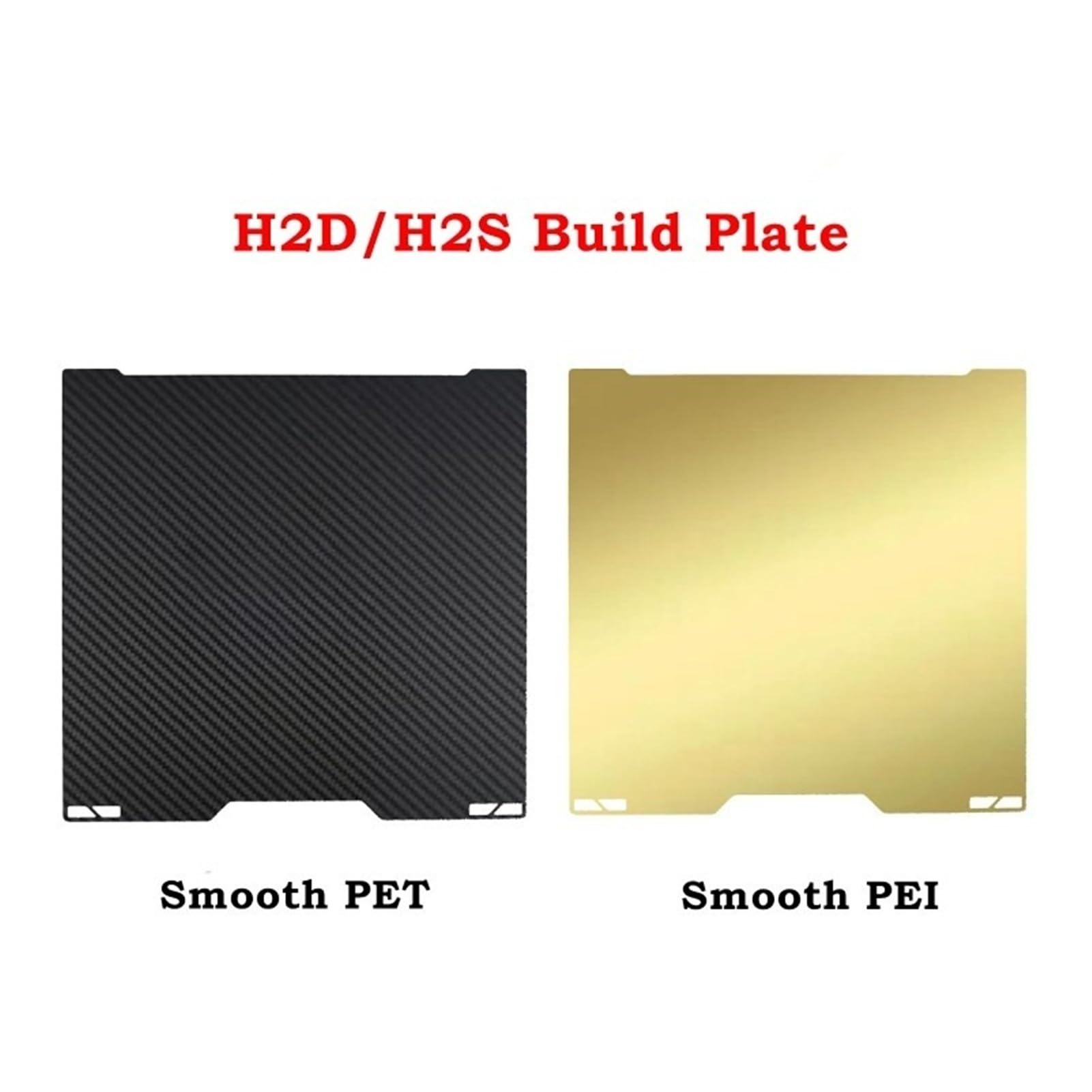 PEI Build Plate For 3D Printer, Double Sided Spring Steel Sheet | Supports 355x346mm Size for PLA and ABS Printing with Smooth/Textured Surfaces.(Smooth PEI PET)