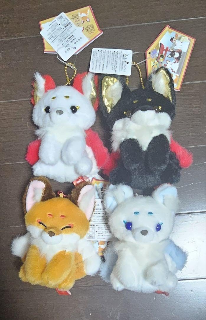 Amazon.co.jp: ちょこんとキツネ九尾錦雅ウルトラBIG ぬいぐるみ 3個