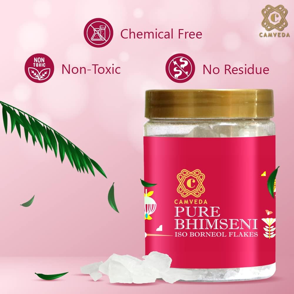 Green Velly Camveda Pure Bhimseni Camphor Kapoor/Kapur Jar (500g
