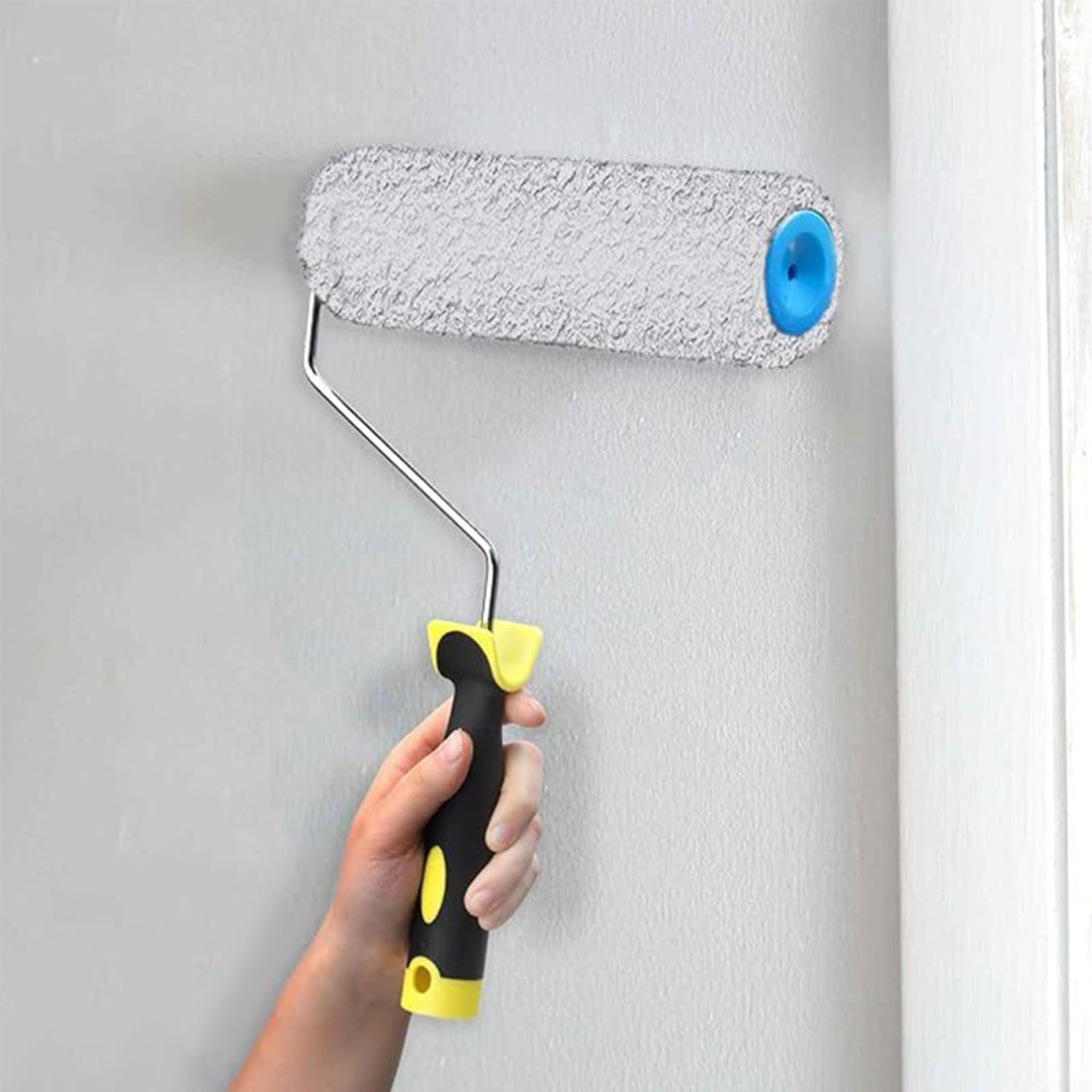 Set di rulli per cartongesso da 22,9 cm, con 3 pennelli per texture e rullo di vernice, perfetto per pittura su pareti e soffitti senza sforzo, ideale per progetti domestici fai da te e uso
