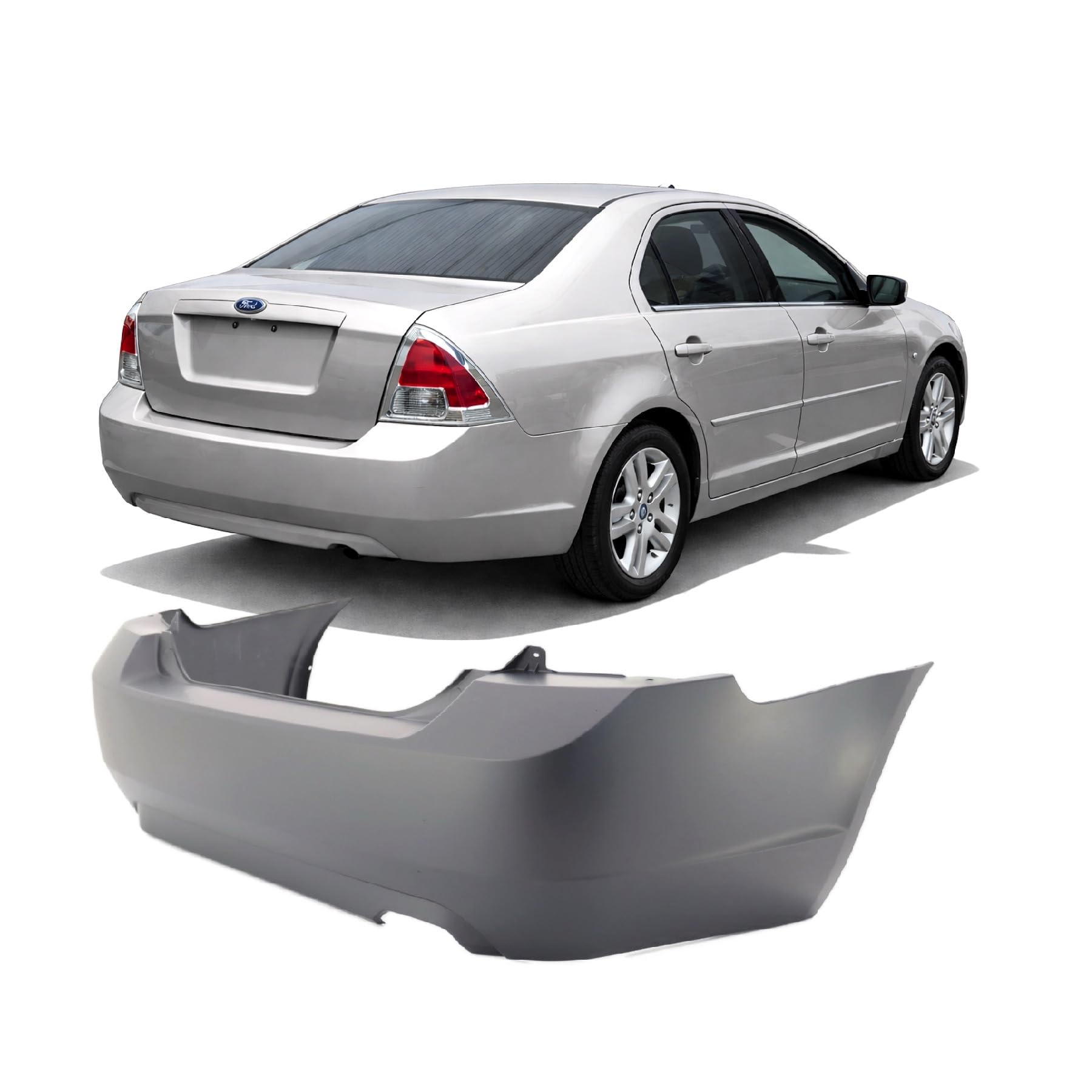 FitParts Compatible with Ford Fusion 2006–2009 Rear Bumper Cover