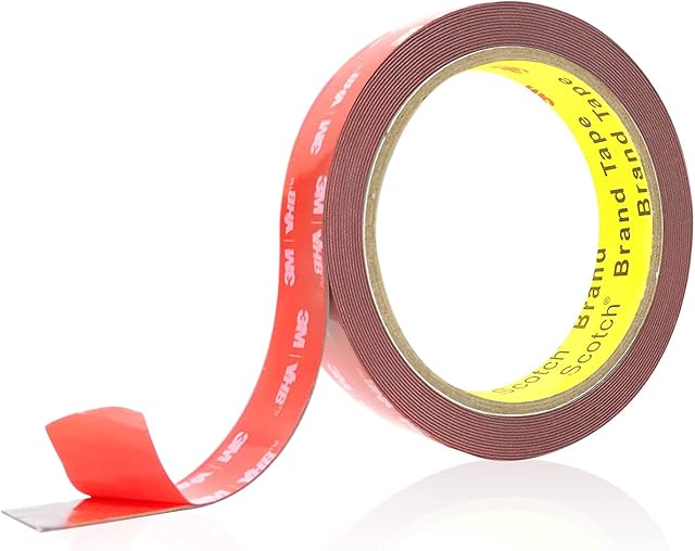 SmartMaster 3M Double Sided Tape Heavy Duty, 20 mm x 3m Double Sided Sticky Tape, Waterproof Mounting Tape Extra Strong, VHB Foam Tape for Car Surfaces, LED Strip Lights, Home Office Decor