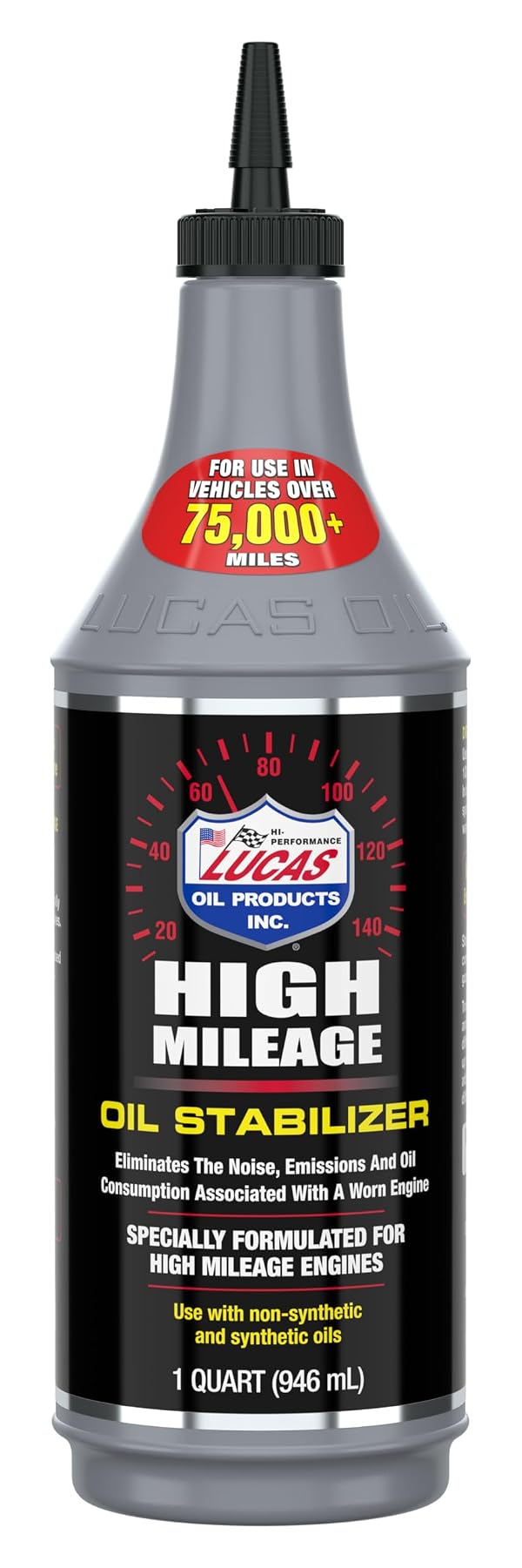 Lucas Oil 10118 High Mileage Oil Stabilizer - 1 Quart by LUCAS OIL - Used condition - US$13.78