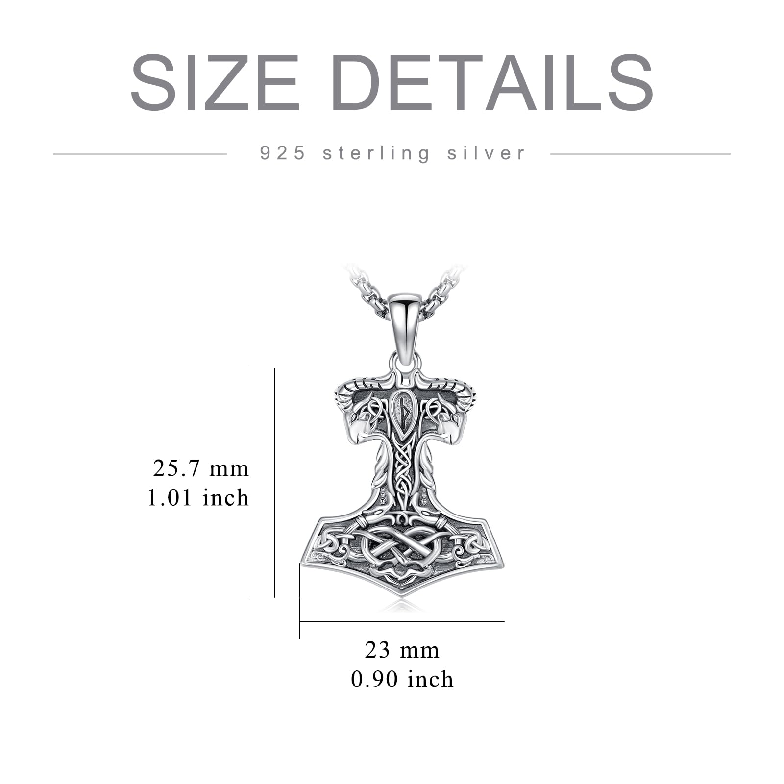 Kreuz Halskette für Herren 925 Sterlingsilber St. Christophe/Nagel/Atheist/Allah/Yahweh Anhänger Halskette mit Schutz Amulett Schmuck für den Ehemann