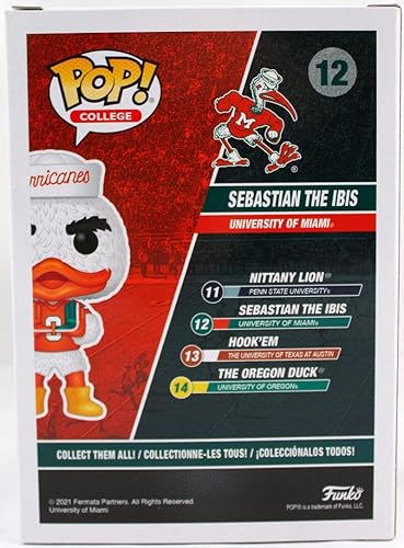 Miniatura 5 de Ray Lewis Autographed Miami Hurricanes Funko Pop Figurine #12- Beckett W Hologram Orange