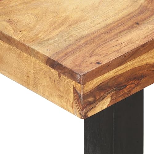 Miniatura 5 de Mesa auxiliar rectangular de cafécentro, para jardín, patio trasero, sala de estar, terraza, porche, mesa de café de 39.4 x 19.7 x 15.7 pulgadas,