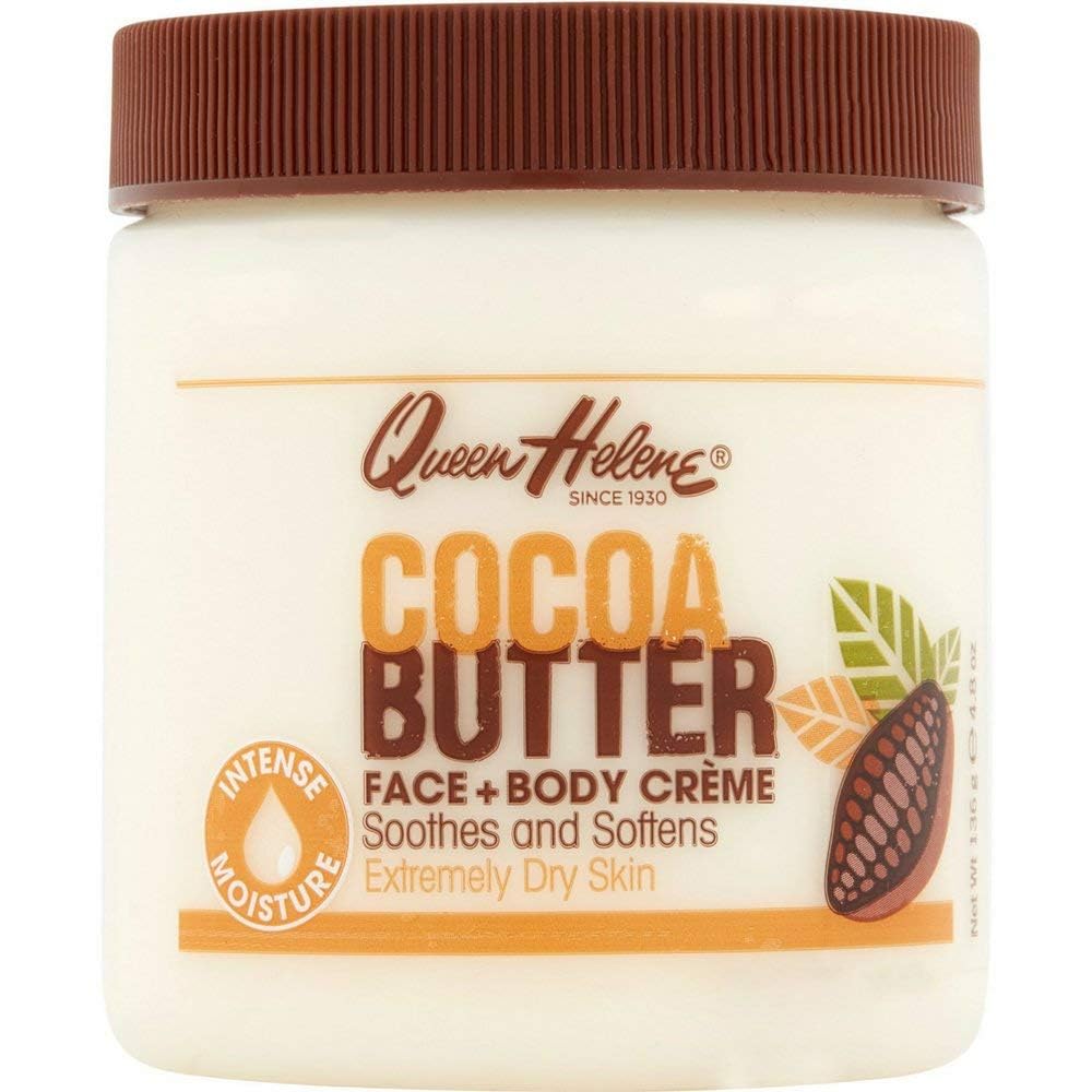 Queen Helene Jar Cocoa Butter Face & Body Creme 4.8 Ounce (142ml) (6 Pack)