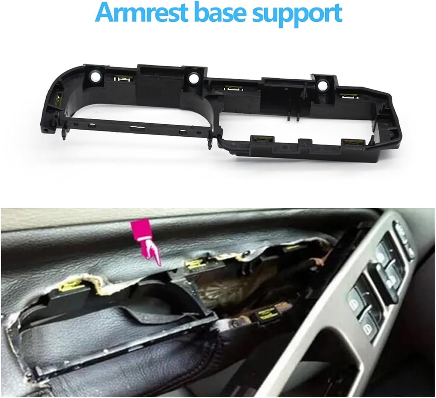 LHD Car Front Rear Left Right Door Pull Grab Handle Compatible for VW/Bora/Golf 4 /MK4/Jetta 1999 2000 2001 2002 2003 2004(Right 1PC)