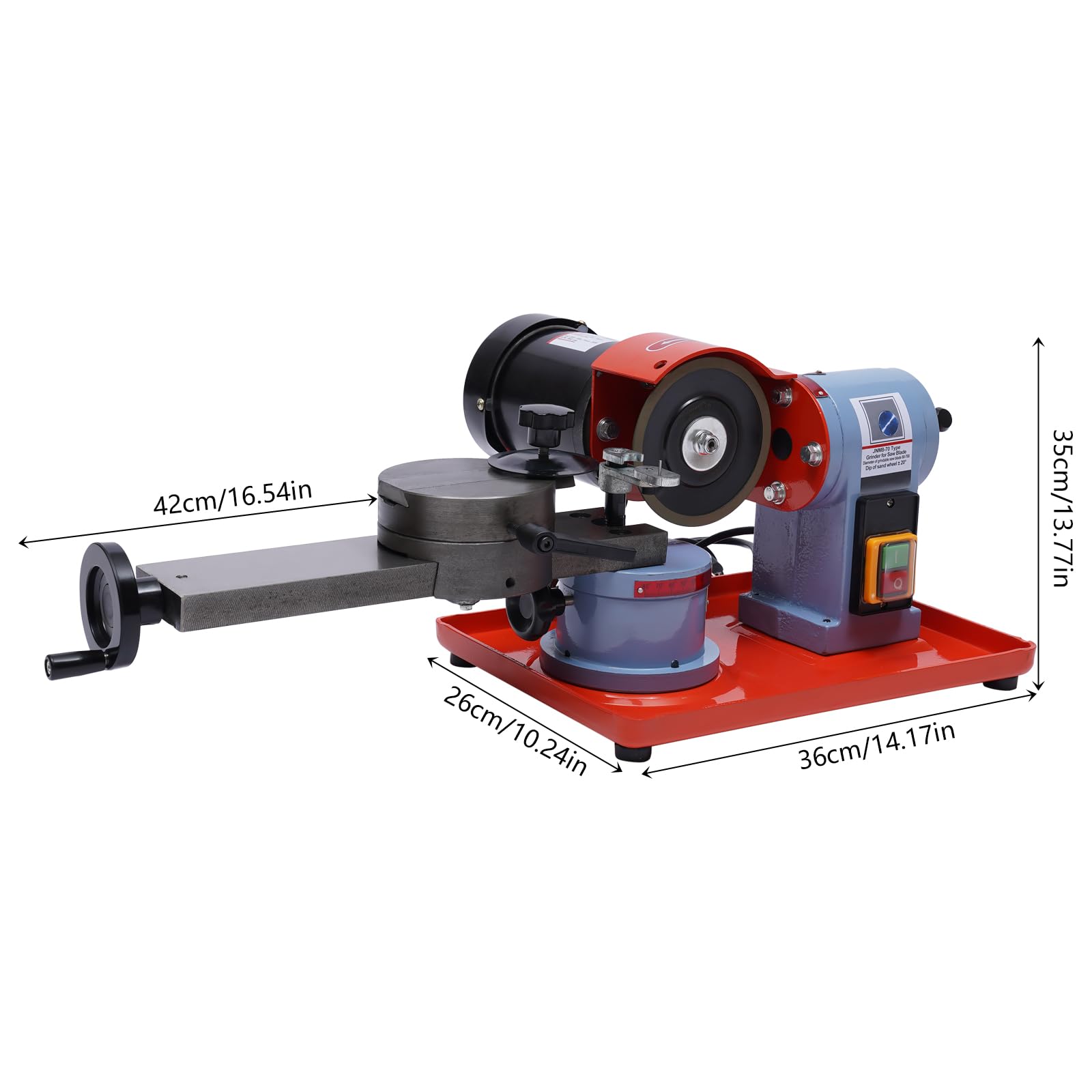 MINRS Ostrzałka do piły tarczowej 250 W, 80-700 mm, do brzeszczotów, do pił z tworzywa sztucznego, drewna, stopu aluminium, 2850 obr./min 220 V