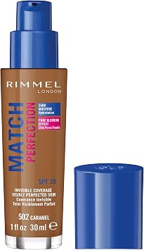 Rimmel London Match Perfection Foundation, Spf 20, 506 Deep Noisette