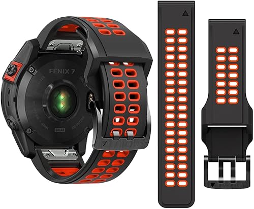 Bandas de silicona para Fenix 6, correa de liberación rápida de 0.866 pulgadas para Fenix 7, Fenix 5 Plus, Fenix 6 Pro, correa de repuesto para