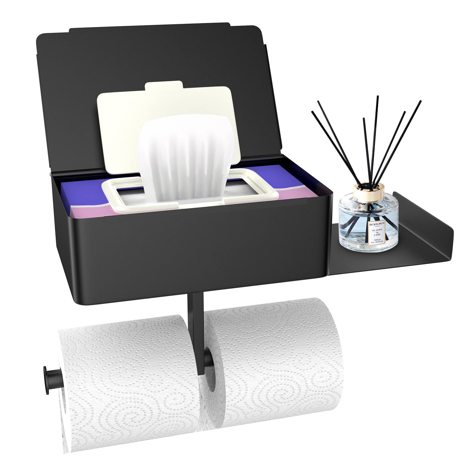 4 x Brand New Toilet paper holder, toilet paper holder without drillin Jobalots Europe