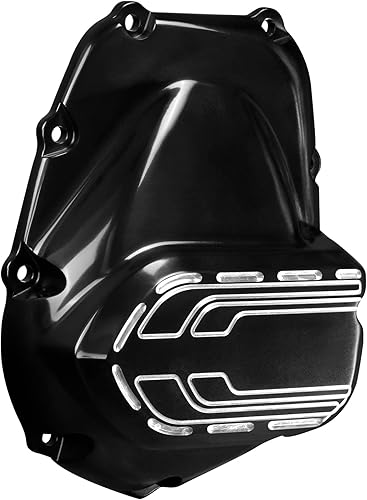 Miniatura 2 de TCT-MOTORPARTS Cubierta de leva lateral negra brillante para Harley M8 Engine Touring Street Glide 17-23