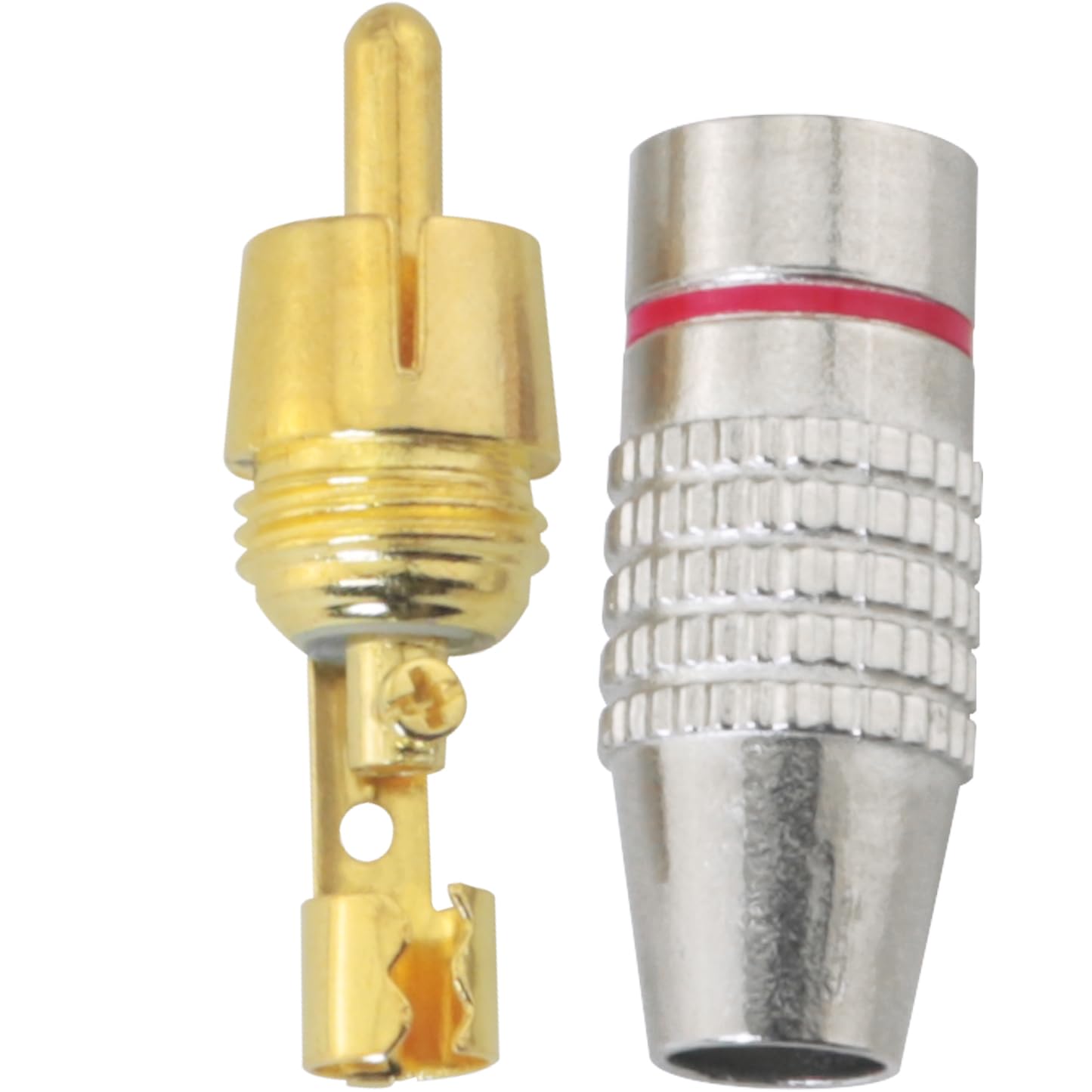 ZCZQC 10PCS RCA Plug Connectors Coaxial Cable Audio Male Plugs 1.65x0.45in 270RCA Solderless Plugs for Amplifier Equipment TV Cable Kits - Image 3